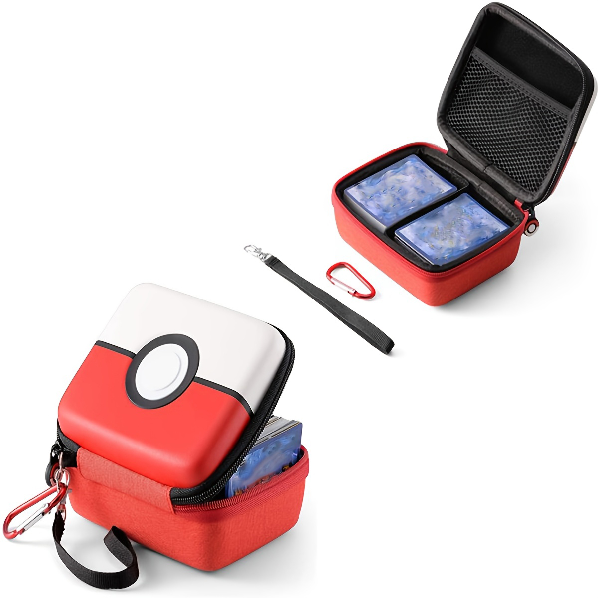Pokemon Binder Card - Hard-Shell Storage Box Carrying Case For