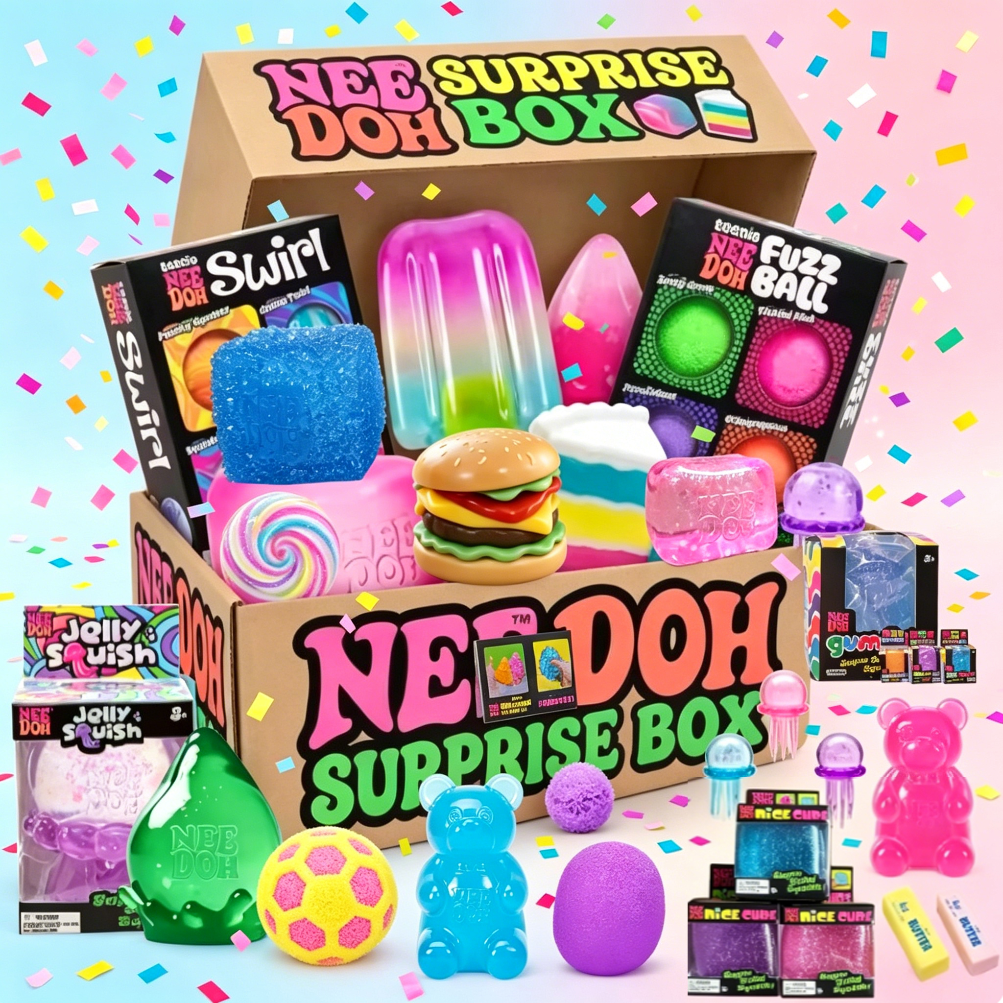 Fidget Cube Original - Assorted Blind Box Surprise Toys, Soft
