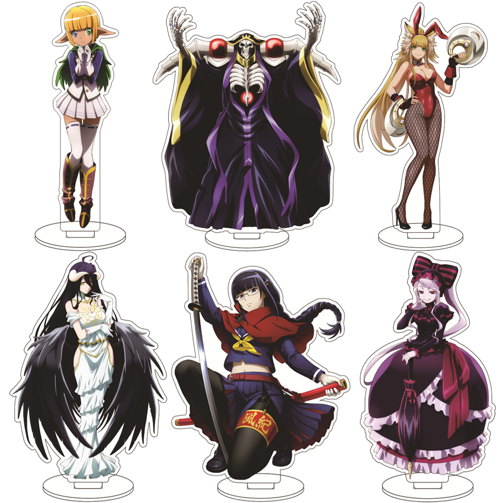 Figma Stand Set - 16CM Anime OVERLORD Albedo Demiurge Ainz