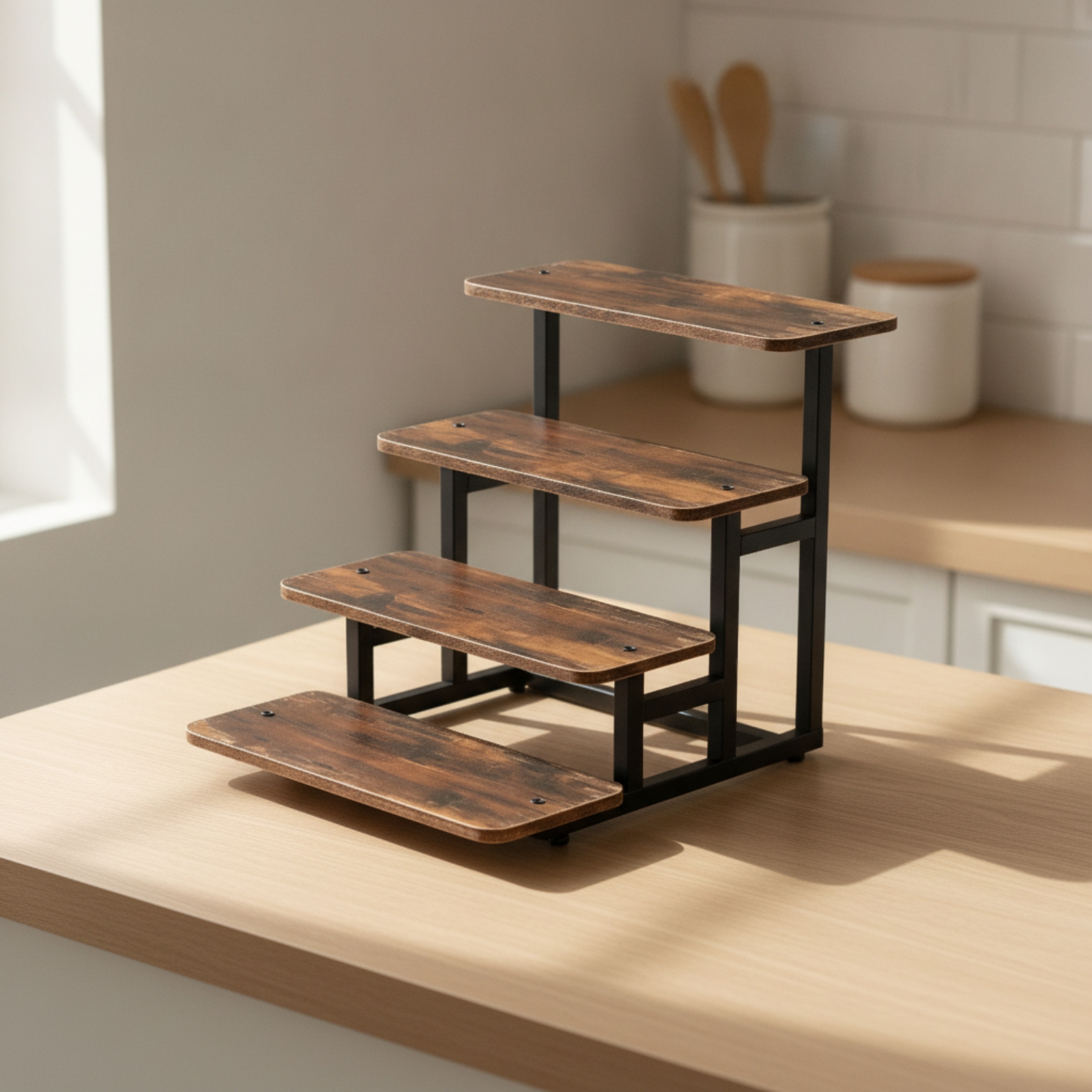4-Tier Display Stand Tabletop  - Display Risers Set incelemesi ve fiyatı