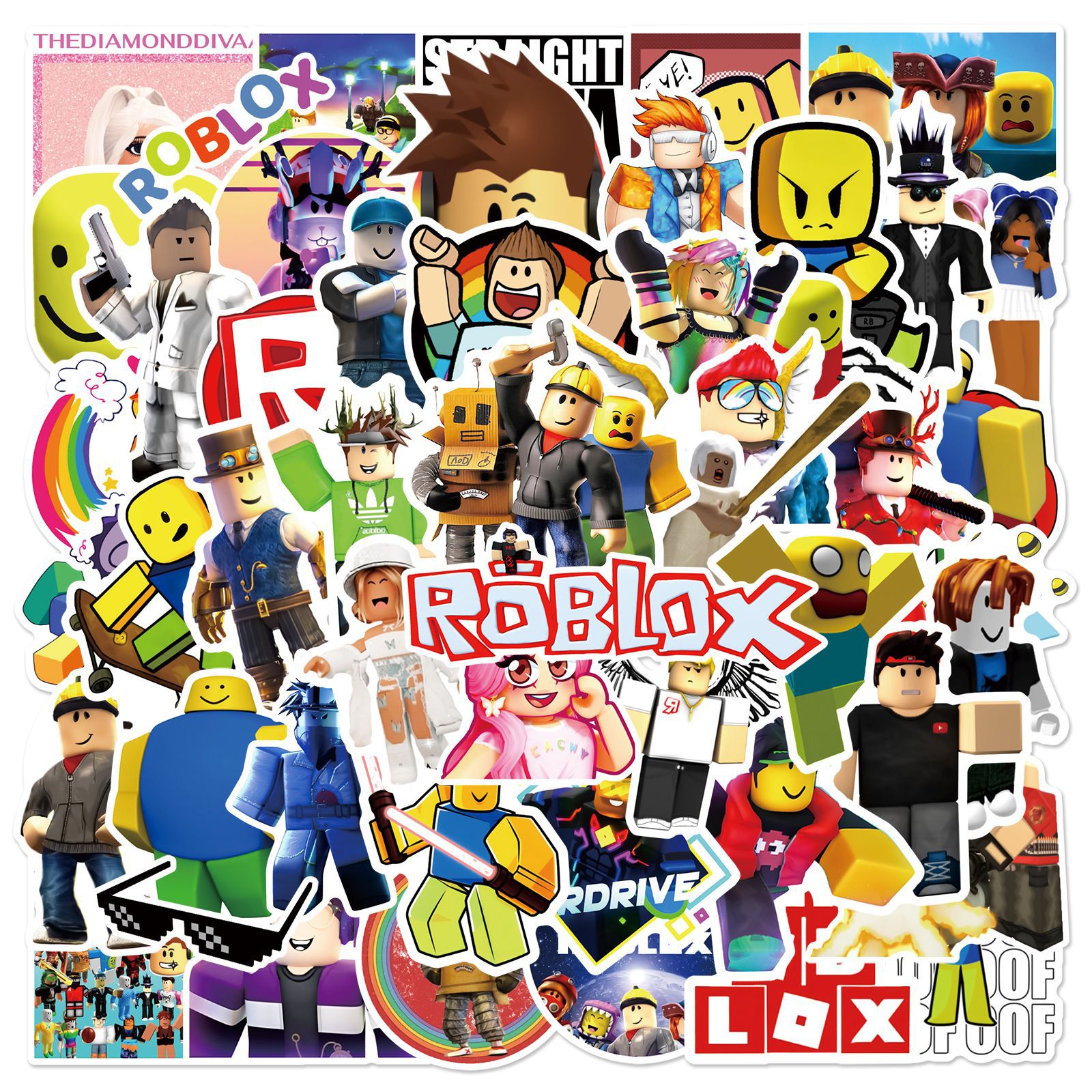 50pcs Roblox Unique Waterproof - Vinyl Figure Blank incelemesi ve fiyatı