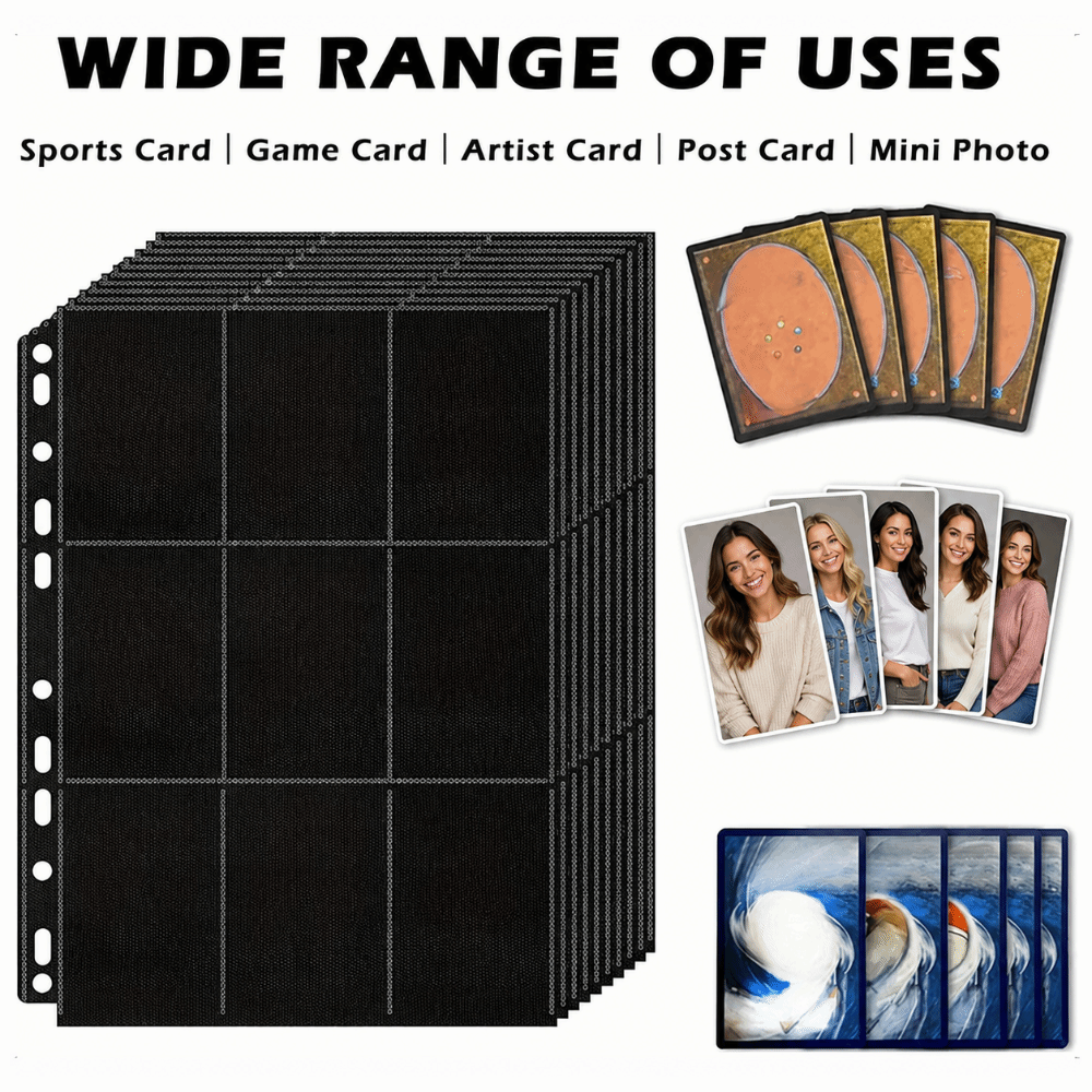 10Pcs 9-Pocket A4 Trading Card - Trading Card Binder incelemesi ve fiyatı