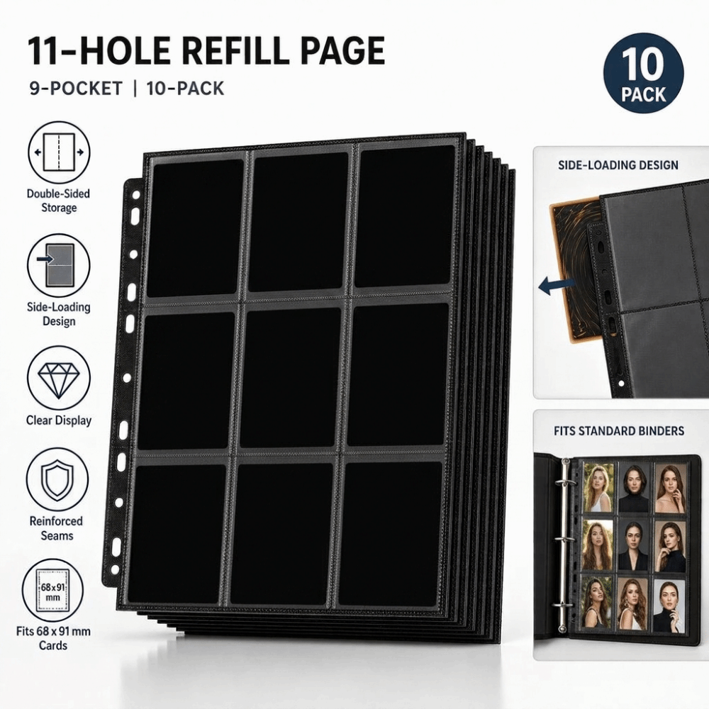 10Pcs 9-Pocket A4 Trading Card - Trading Card Binder incelemesi ve fiyatı