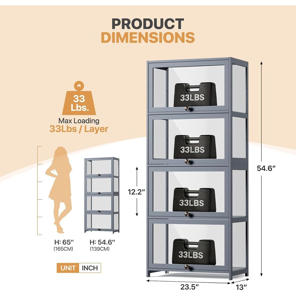 4-Tier Acrylic Display Case fo - Display Case Acrylic incelemesi ve fiyatı