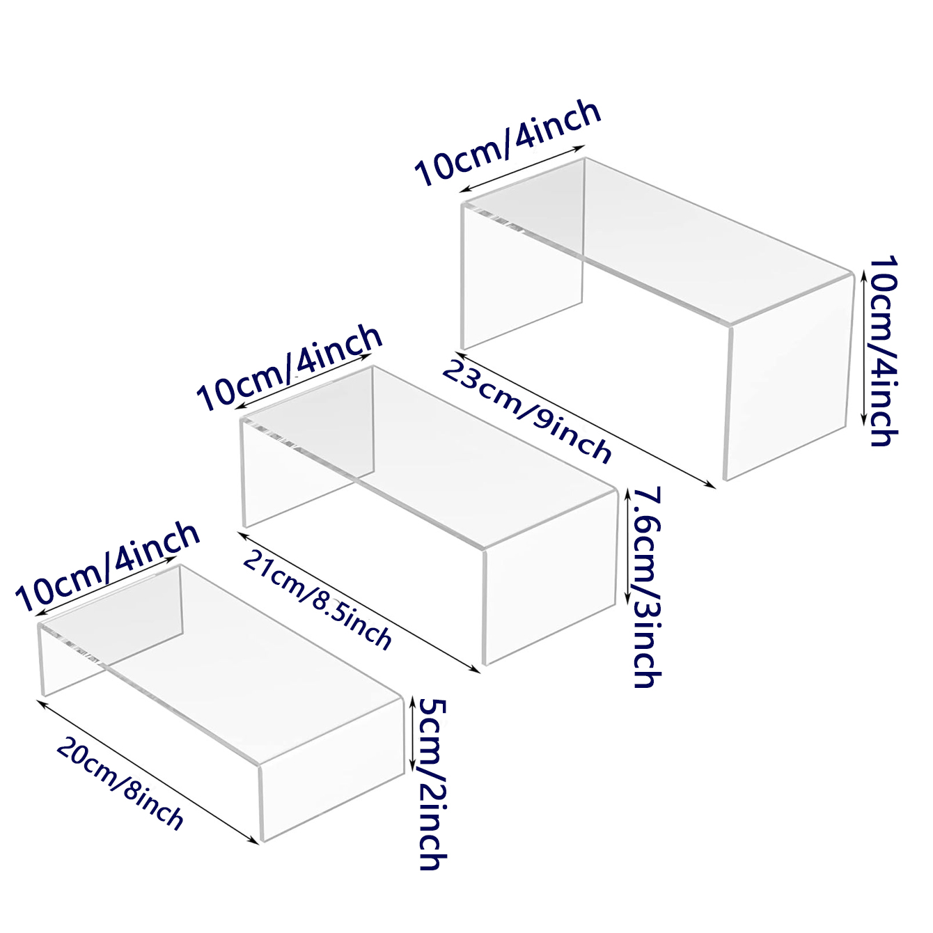 3 pieces of acrylic display sh - Pop Display Shelf incelemesi ve fiyatı