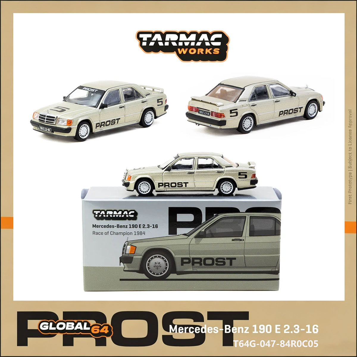 TW 1:64 Mercedes 190E #5 Alain - Die Cast Car 1 64 incelemesi ve fiyatı