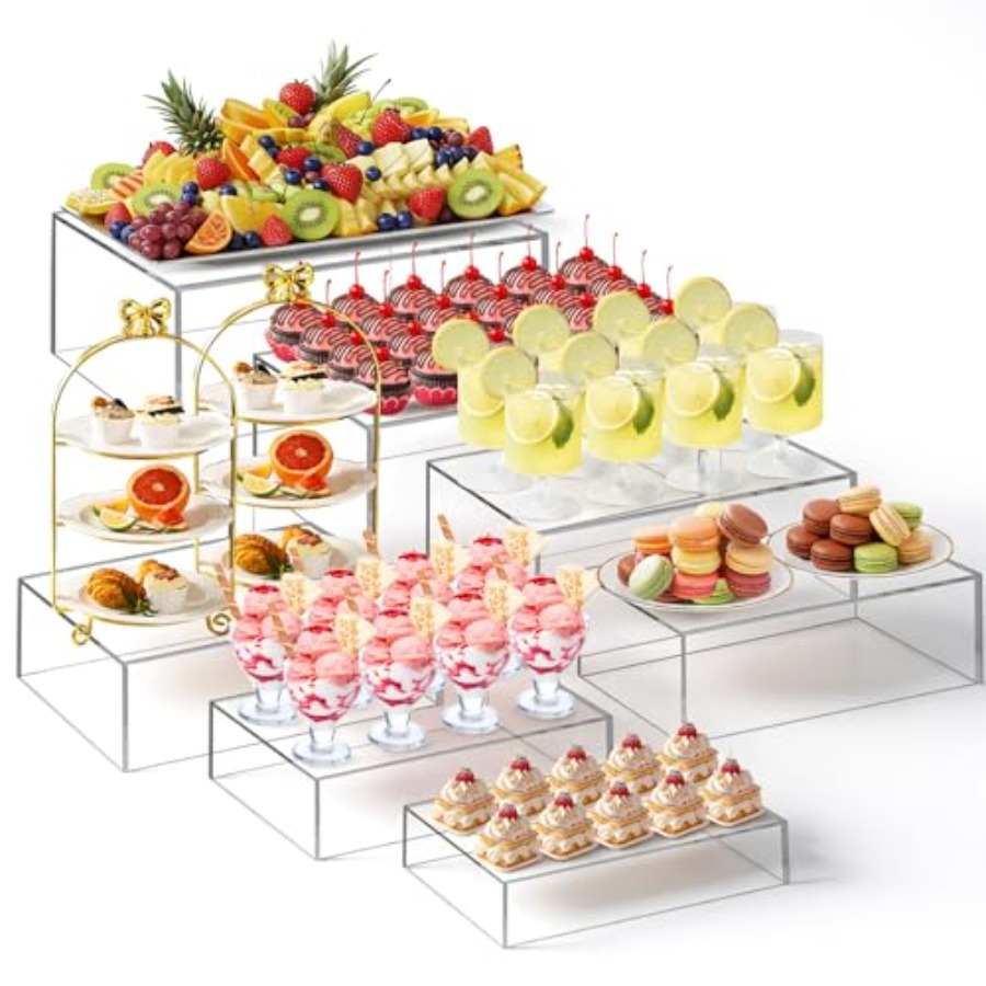7 Pcs Extra Large Buffet Riser - Display Risers Set incelemesi ve fiyatı