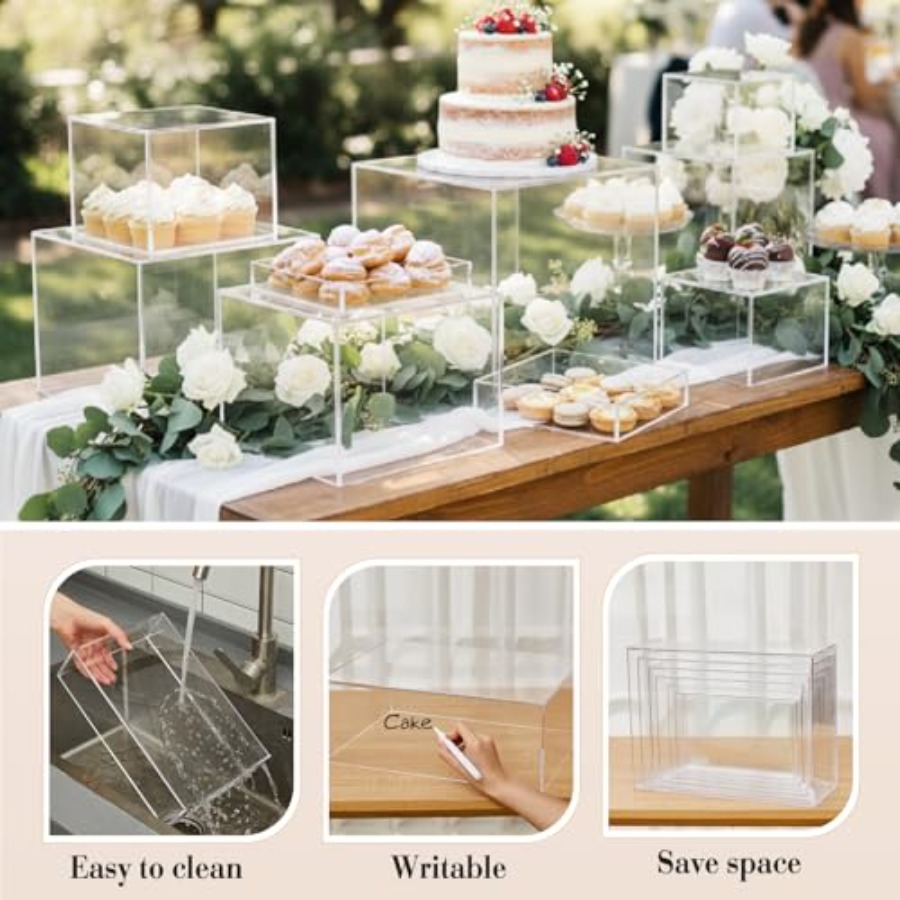 7 Pcs Extra Large Buffet Riser - Display Risers Set incelemesi ve fiyatı