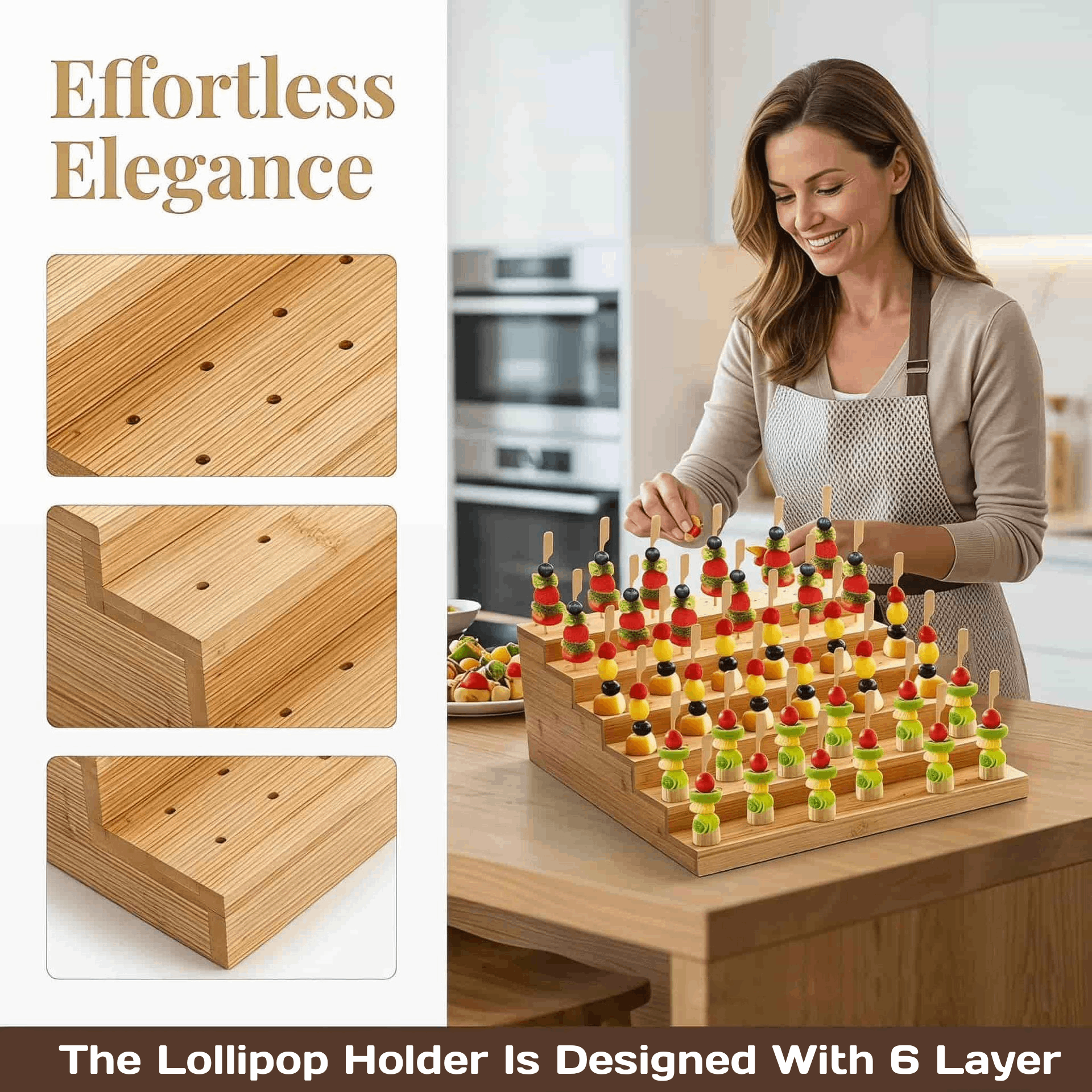 Wood Lollipop Holder Display R - Display Risers Set incelemesi ve fiyatı