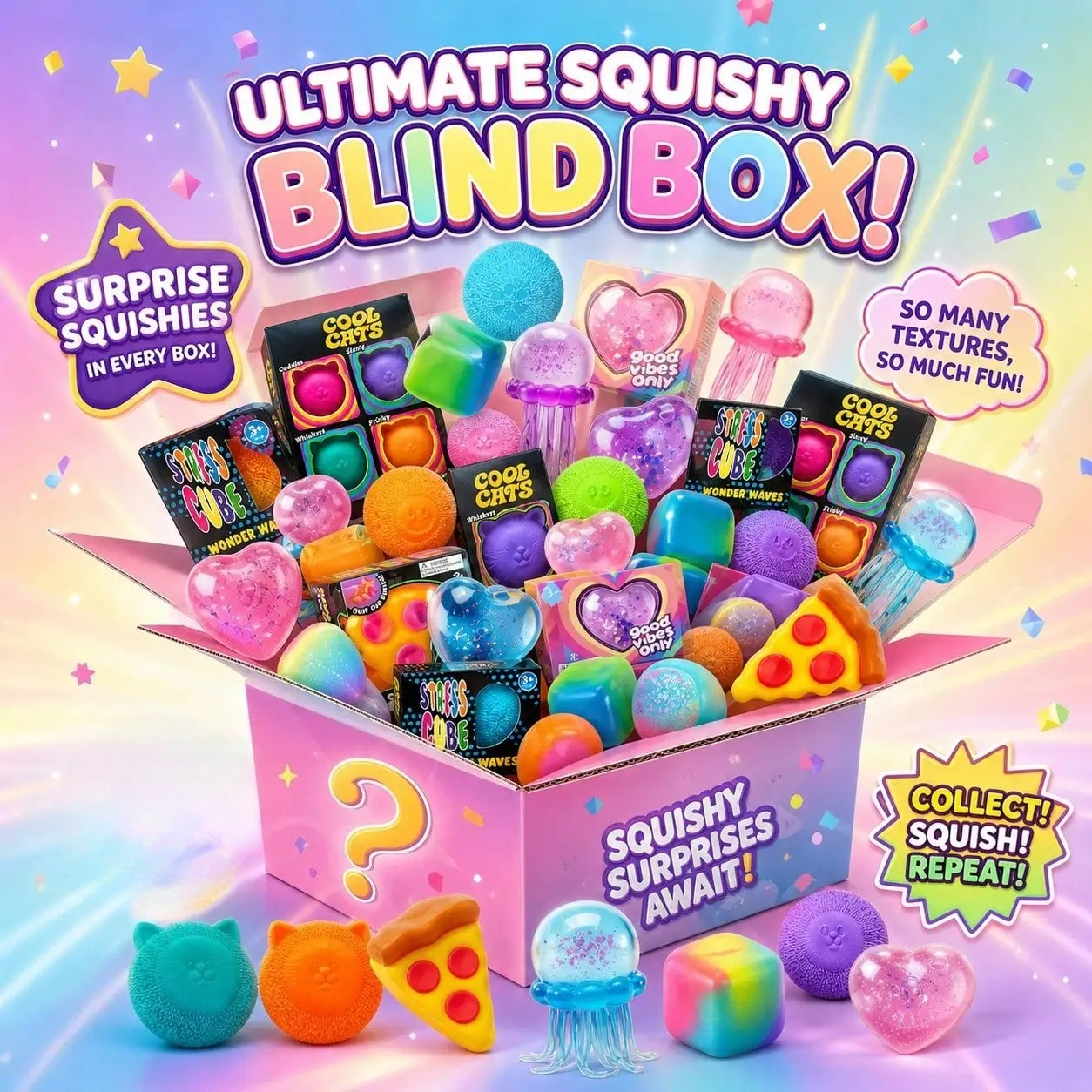 100+ Pieces Assorted Squishy F - Mystery Box Blind Bag incelemesi ve fiyatı