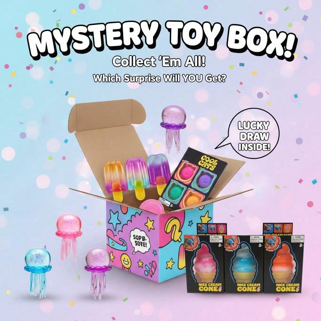 100+ Pieces Assorted Squishy F - Mystery Box Blind Bag incelemesi ve fiyatı