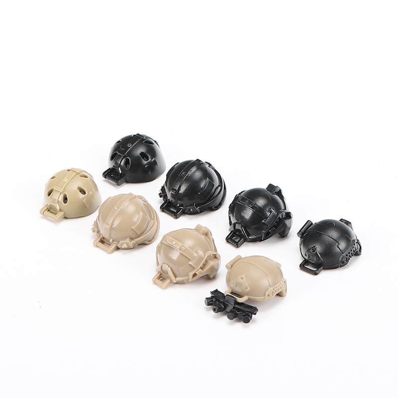 5PCS/lots Tactical Helmet Sold - Lego Minifigure Holder incelemesi ve fiyatı