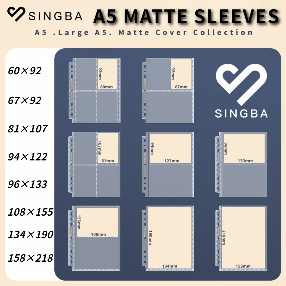 SINGBA Large A5 7-Hole Matte C - Pokemon Binder Card incelemesi ve fiyatı