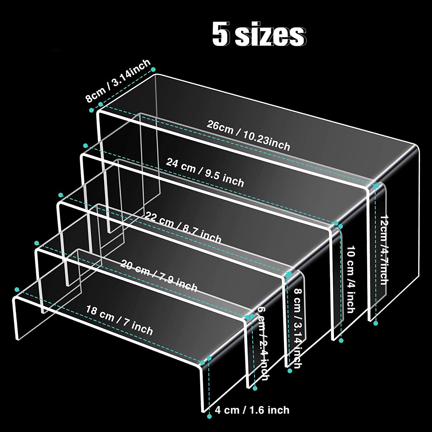 Clear Rectangular Acrylic Disp - Pop Display Shelf incelemesi ve fiyatı