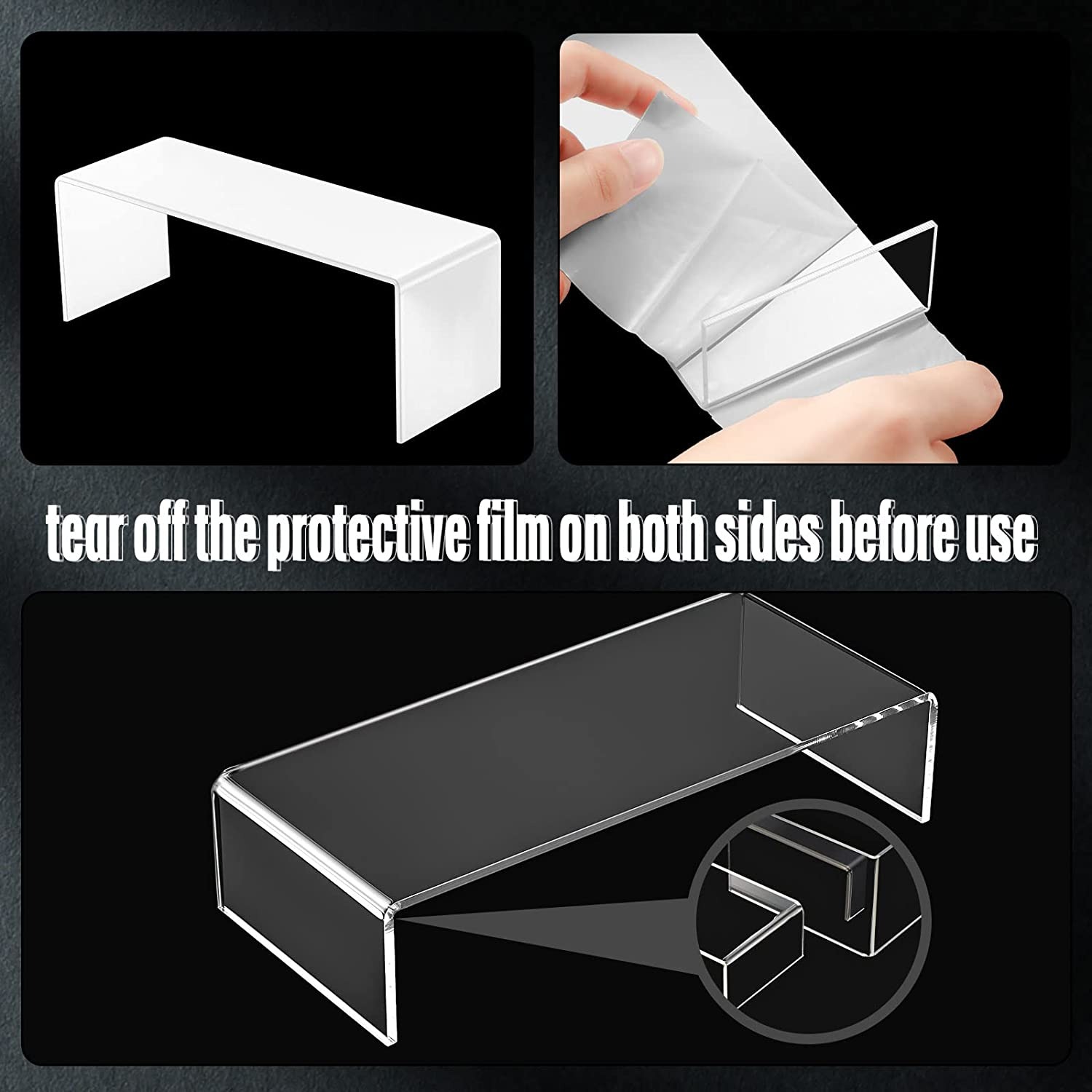 Clear Rectangular Acrylic Disp - Pop Display Shelf incelemesi ve fiyatı