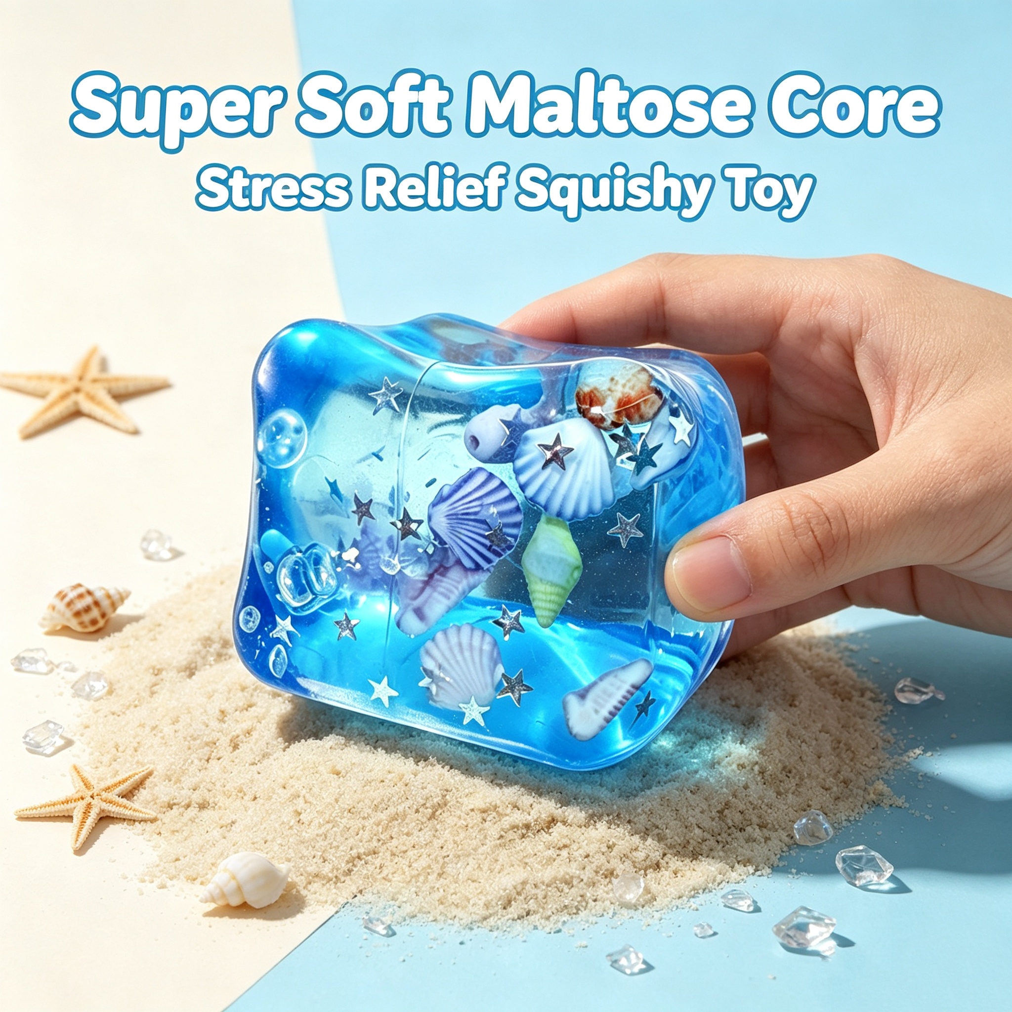 Ocean Shell Squishy Stress Bal - Fidget Cube Original incelemesi ve fiyatı